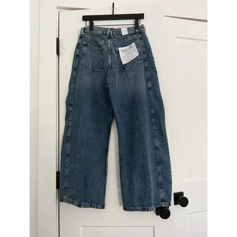 $179 New Good American Good Extreme Barrel Jeans - 0 / 25